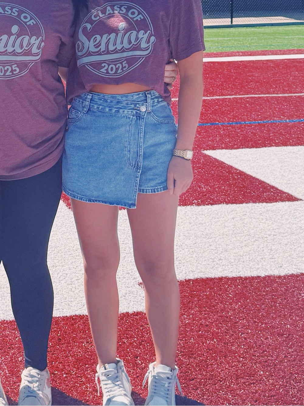 Jean Wrap Skort